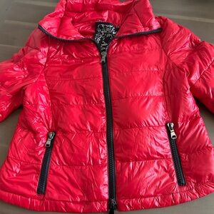 NWT ANORAK Vibrant Red Puffer Jacket